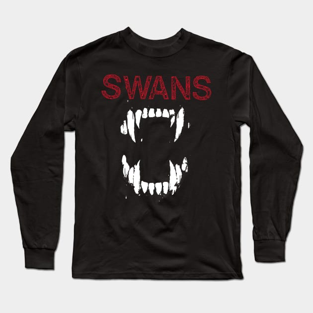 Swans Long Sleeve T-Shirt by Elemental Edge Studio